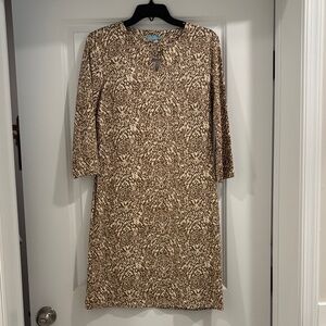 J McLaughlin Chic Long Sleeve Patterned Dress
